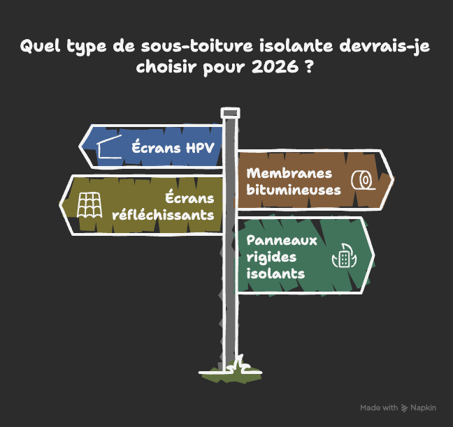 Les 4 types de sous-toiture isolante en 2026 | Artihome France