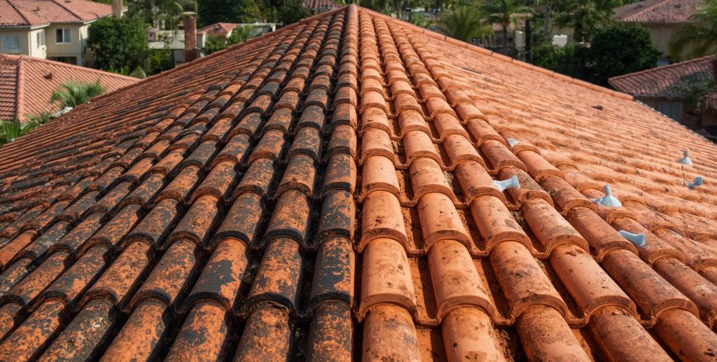 Comparaison avant après illustrant les avis sur le traitement hydrofuge toiture, tuiles poreuses et tuiles protégées - Artihome