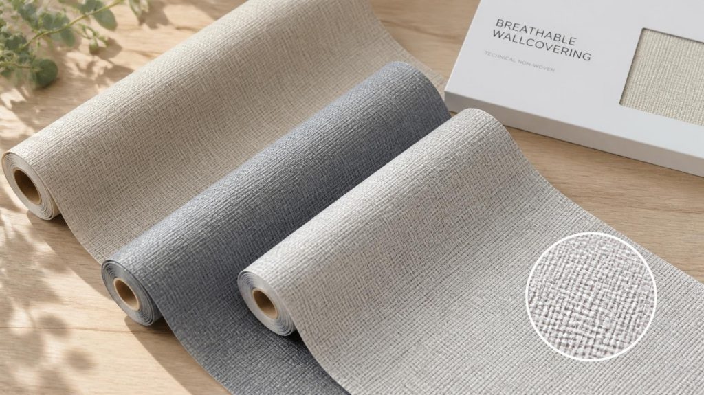 Toile textile respirante pour habiller un mur humide, matériau technique laissant passer la vapeur d'eau | Artihome