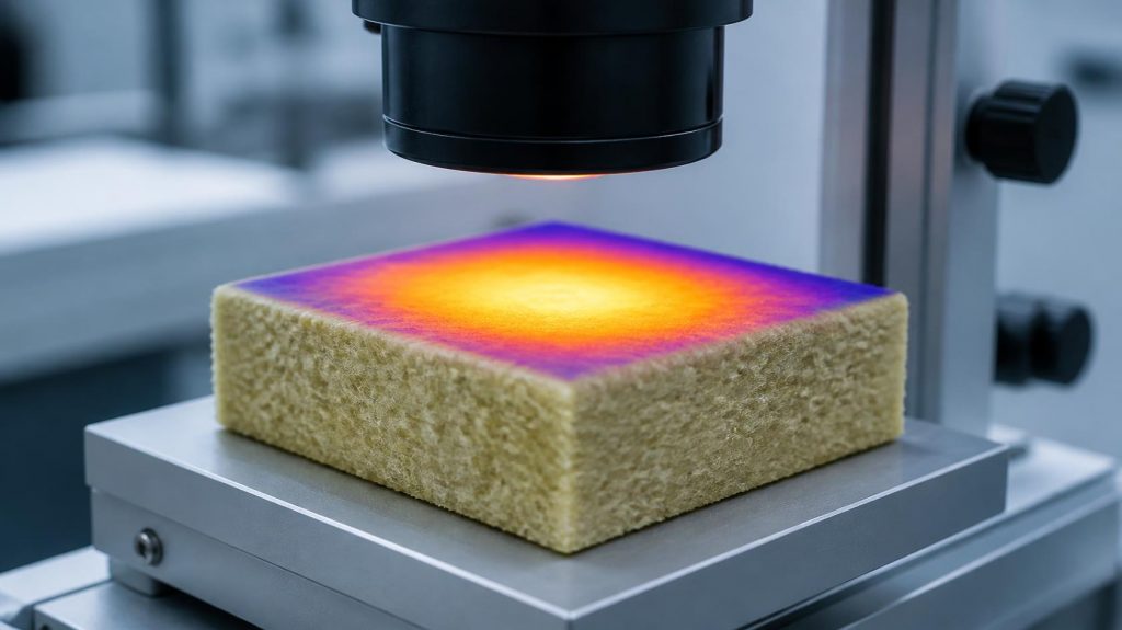 Test de résistance thermique d'un isolant mince toiture en laboratoire | Artihome